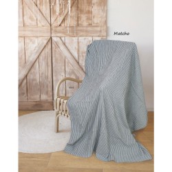 Ριχτάρι Matcho 80%cotton – 20% polyester διαστάσεων 180x300cm σε χρώμα Mint