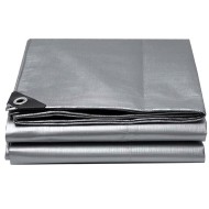 Μουσαμάς - τέντα αδιάβροχος διαστάσεων 2x3m 190gr/m² GRASHER με κρίκους σε χρώμα γκρι Μουσαμάς - τέντα αδιάβροχος διαστάσεων 2x3m 190gr/m² GRASHER με κρίκους σε χρώμα γκρι