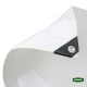 Μουσαμάς - τέντα αδιάβροχος διαστάσεων 3x4m 190gr/m² GRASHER με κρίκους σε χρώμα λευκό