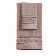 Πετσέτα προσώπου Art 3224 διαστάσεων 50x90cm σε μπεζ χρώμα 500gsm