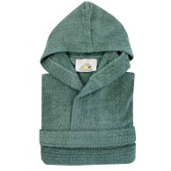 Παιδικό μπουρνούζι 100% βαμβακερό σε χρώμα Green νούμερο 14-16 Παιδικό μπουρνούζι 100% βαμβακερό σε χρώμα Green νούμερο 14-16