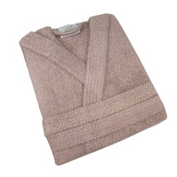 Μπουρνούζι με κουκούλα σε χρώμα Dusty Rose νούμερο Large