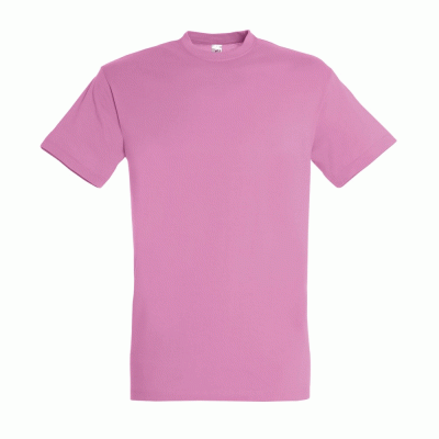 Κοντομάνικο unisex T-shirt Regent σε χρώμα ροζ νούμερο Medium 100% βαμβακερό