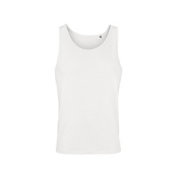 Αμάνικο οργανικό T-shirt σε λευκό χρώμα νούμερο Large