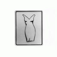 Πινακίδα σμάλτου τουαλέτα γυναικών σε διάσταση 8x10cm