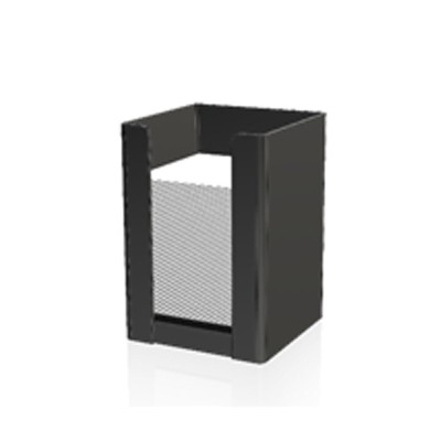 Χαρτοπετσετοθήκη διαστάσεων 33x33cm high gloss σε μαύρο χρώμα 