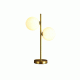 Φωτιστικό κομοδίνου χρυσό 2xG9 διαστάσεων 30x53cm με 2 γυάλινους γλόμπους