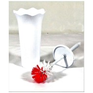 Πλαστική βούρτσα λεκάνης οικονομική διαστάσεων 15x40cm σε χρώμα λευκό Πλαστική βούρτσα λεκάνης οικονομική διαστάσεων 15x40cm σε χρώμα λευκό