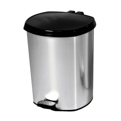 Πλαστικό πεντάλ με εμφάνιση μεταλλικού χωρητικότητας 5 λίτρων