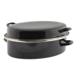 Οβάλ γάστρα premium σειρά με εμαγιέ επίστρωση 42x32cm