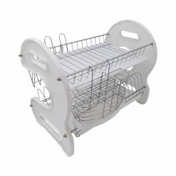 Πιατοθήκη διώροφη inox “IBH”  διαστάσεων 55x26x36cm