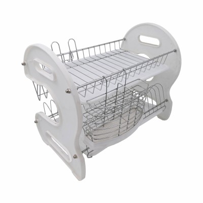 Πιατοθήκη διώροφη inox “IBH”  διαστάσεων 55x26x36cm