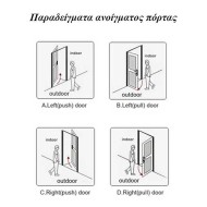 Aδιάβροχη κλειδαριά Orbita RFID E3142B Gold Bluetooth από ανοξείδωτο ατσάλι τεχνολογίας Mifare