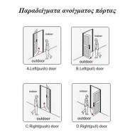 Aδιάβροχη κλειδαριά Orbita RFID E3442B Black Bluetooth από ανοξείδωτο ατσάλι τεχνολογίας Mifare