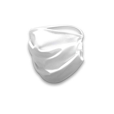 Βαμβακερή υφασμάτινη μάσκα προσώπου χρώμα λευκό ελληνικής κατασκευής σε ατομική συσκευασία