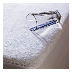 Επίστρωμα αδιάβροχο PU αθόρυβο διαστάσεων 100x200cm + 40cm φάσα σε λευκό χρώμα