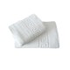 Πετσέτα λευκή προσώπου 100% βαμβάκι πενιέ 500gsm διαστάσεων 50x90cm με ανάγλυφο σχέδιο Μαίανδρος 