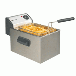 Φριτέζα Profi 3,2kW με χωρητικότητα λαδιού 5lt με θερμοστάτη και ψυχρή ζώνη