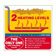 Φριτέζα Profi 3,2kW με χωρητικότητα λαδιού 5lt με θερμοστάτη και ψυχρή ζώνη