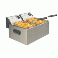 Φριτέζα Profi 3,2kW με χωρητικότητα λαδιού 2x5lt με θερμοστάτη και ζώνη ψύξης στο εσωτερικό Φριτέζα Profi 3,2kW με χωρητικότητα λαδιού 2x5lt με θερμοστάτη και ζώνη ψύξης στο εσωτερικό