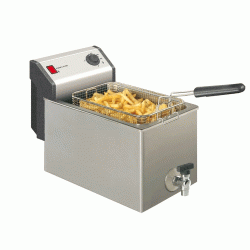 Φριτέζα Profi χωρητικότητας λαδιού 8lt με βρύση αποστράγγισης και ζώνη ψύξης στο εσωτερικό