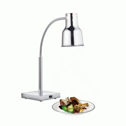 Θερμαντική λάμπα 250kW Tibet χρωμίου με ευλύγιστο βραχίονα με πλαστικό περίβλημα και αντιολισθητικά πόδια