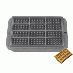 Πλάκα για βάφλα Rahm τετράγωνη αλουμινίου με αντικολλητική επίστρωση με 12 θέσεις  Πλάκα για βάφλα Rahm τετράγωνη αλουμινίου με αντικολλητική επίστρωση με 12 θέσεις