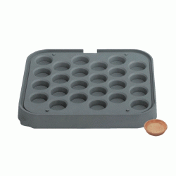 Πλάκα για τάρτα γόνδολα Τ24 αλουμινίου με αντικολλητική επίστρωση με 24 θέσεις με άνοιγμα διαμέτρου 58mm Πλάκα για τάρτα γόνδολα Τ24 αλουμινίου με αντικολλητική επίστρωση με 24 θέσεις με άνοιγμα διαμέτρου 58mm