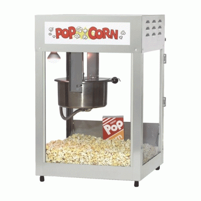 Μηχανή Popcorn Pop Maxx 1,78kW χωρητικότητας 14oz με θερμαινόμενη και φωτιζόμενη βιτρίνα