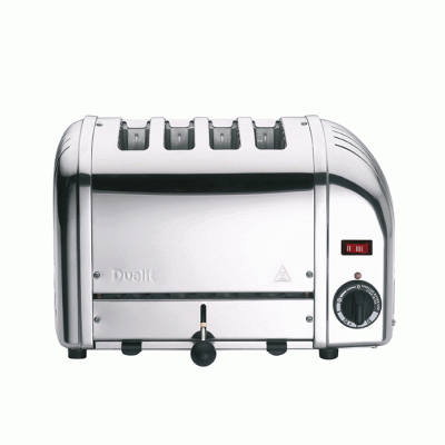 Φρυγανιέρα Dualit 4 – Polished με 4 θέσεις για φέτες ψωμί 2,2kW διαστάσεων 36x21x22cm