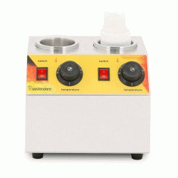 Θερμαντικό Squeezer Topping ΙΙ για πραλίνα 1κW με χωρητικότητα 1lt με δοχεία squeezer 500ml με τρία στόμια Θερμαντικό Squeezer Topping ΙΙ για πραλίνα 1κW με χωρητικότητα 1lt με δοχεία squeezer 500ml με τρία στόμια