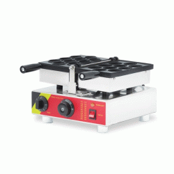 Επαγγελματική βαφλιέρα καρύδι για βαφλομπουκίτσες 1,5kW για 10 μερίδες με θερμοστάτη έως 300 βαθμούς κελσίου Επαγγελματική βαφλιέρα καρύδι για βαφλομπουκίτσες 1,5kW για 10 μερίδες με θερμοστάτη έως 300 βαθμούς κελσίου