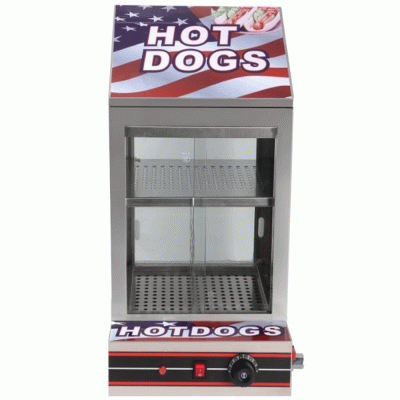 Βιτρίνα Hot Dog 639 ανοξείδωτη κατασκευή ισχύος 1.2kW με ανοξείδωτη λαβίδα