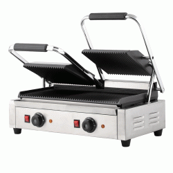 Τοστιέρα Grill επαφής 692 ισχύος 2x3,6kW με πλαστικές θερμομονωτικές λαβές