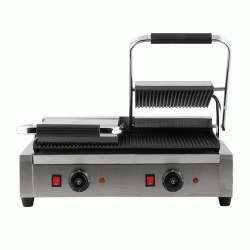 Τοστιέρα Grill επαφής 692 ισχύος 2x3,6kW με πλαστικές θερμομονωτικές λαβές