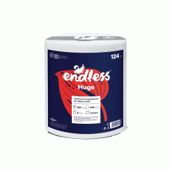 Ανθεκτικό χαρτί κουζίνας δεν αφήνει χνούδια Endless Huge 124m 2φυλλο 