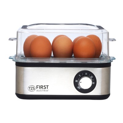 Βραστήρας αυγών για 8 αυγά με ηχητική ειδοποίηση και πλήκτρο προθέρμανσης  500W First Austria FA-5115-3