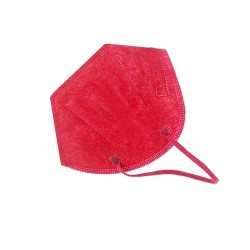 Μάσκα υψηλής προστασίας μιας χρήσης σε κόκκινο χρώμα FFP2