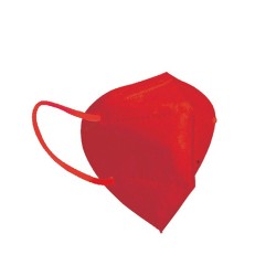 Μάσκα υψηλής προστασίας μιας χρήσης σε κόκκινο χρώμα FFP2 Μάσκα υψηλής προστασίας μιας χρήσης σε κόκκινο χρώμα FFP2