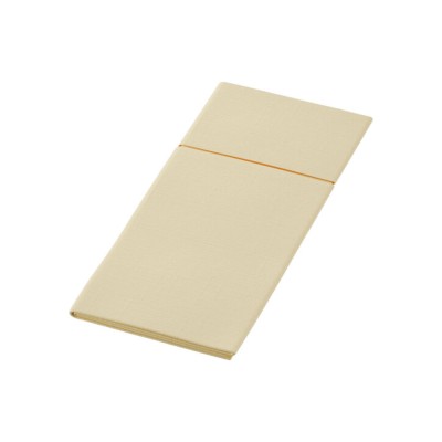 Χαρτοπετσέτα πολυτελείας σε σχήμα φάκελο για μαχαιροπίρουνα διάστασης 40Χ33cm κρεμ χρώμα σε συσκευασία των 1200 τμχ