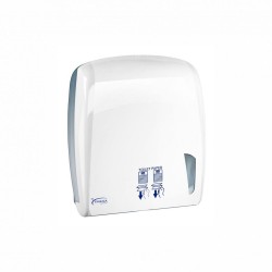 Θήκη χαρτιού υγείας διπλή Z FOLD με διαστάσεις 34.5x30.6x11.2cm σε χρώμα λευκό