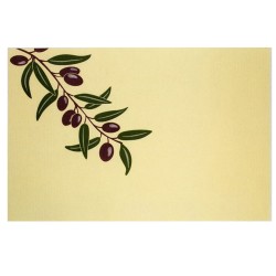 Σουπλά με προτυπωμένο σχέδιο ελιάς σε κίτρινο χρώμα διαστάσεων 30x40cm συσκευασία 1000 τμχ