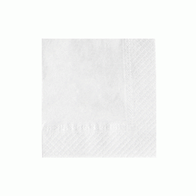 Χαρτοπετσέτα πολυτελείας διαστάσεως 33Χ33 μονόφυλλη σε χρώμα λευκό συσκευασία 2340 τμχ