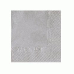 Χαρτοπετσέτα δίφυλλη πολυτελείας διάστασης 40x40cm γκρι χρώματος σε συσκευασία 1020 τμχ