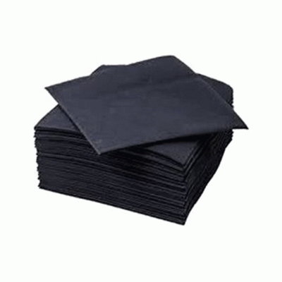 Χαρτοπετσέτες airlaid 40X40cm χρώμα μαύρο σε κιβώτιο των 600 τμχ