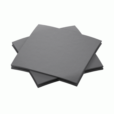 Χαρτοπετσέτες μονόφυλλες luxury napkins airlaid 20Χ20cm σε χρώμα γκρί σε συσκευασία των 3000 τμχ