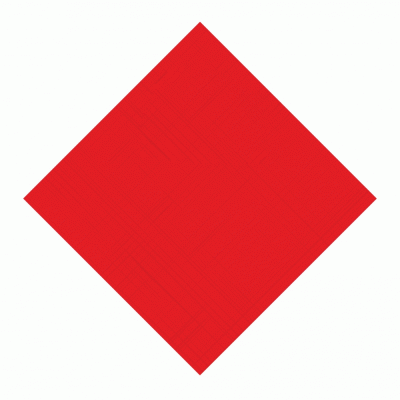  Χαρτοπετσέτα liness δίφυλλη χρώματος κόκκινου διάστασης 32Χ32cm σε συσκευασία των 2040 τμχ