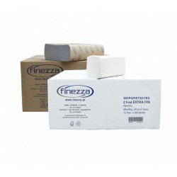 Χειροπετσέτα Z-FOLD  Εco Fin δίφυλλη Extra Fin συσκευασία 12 πακέτων λευκό