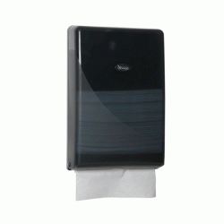 Θήκη Χειροπετσέτας Z-fold Slim Pearl χειροκίνητη σε χρώμα μαύρο