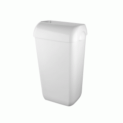 Κάδος αποριμμάτων QUARTZLINE επιδαπέδιος ή επιτοίχιος σε χρώμα λευκό 23L